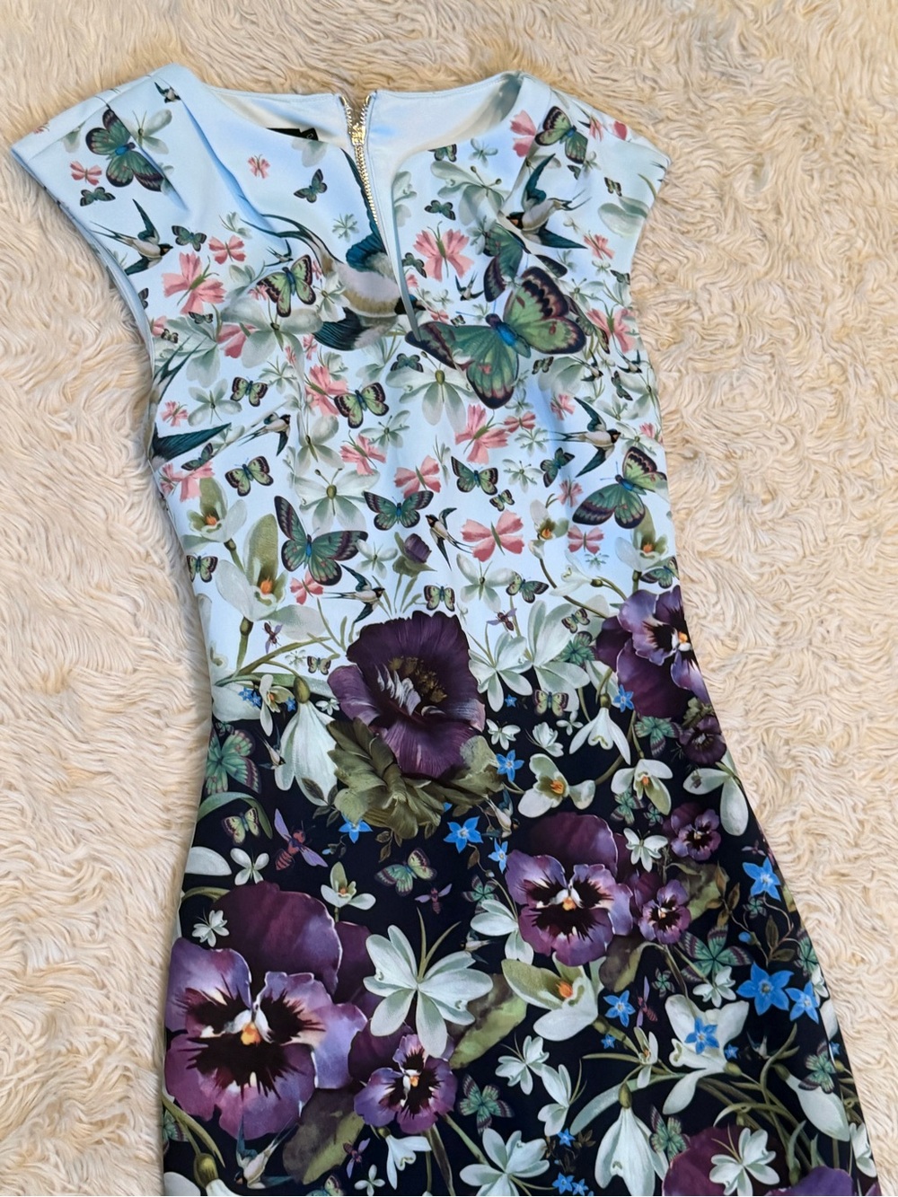 Ted Baker Tiha Dress in Enchantment Floral - Size US 2 - Picture 4 of 8